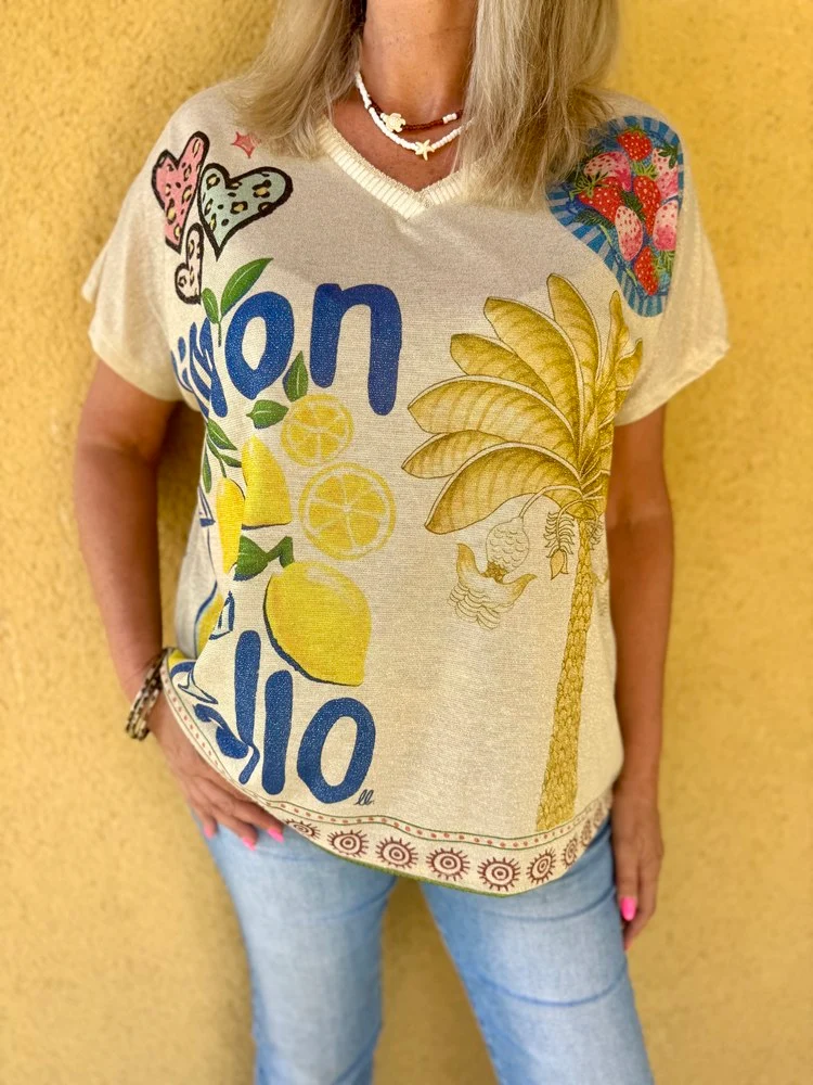Teeshirt fluide Gabriele limon