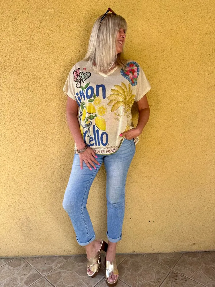 Teeshirt fluide Gabriele limon