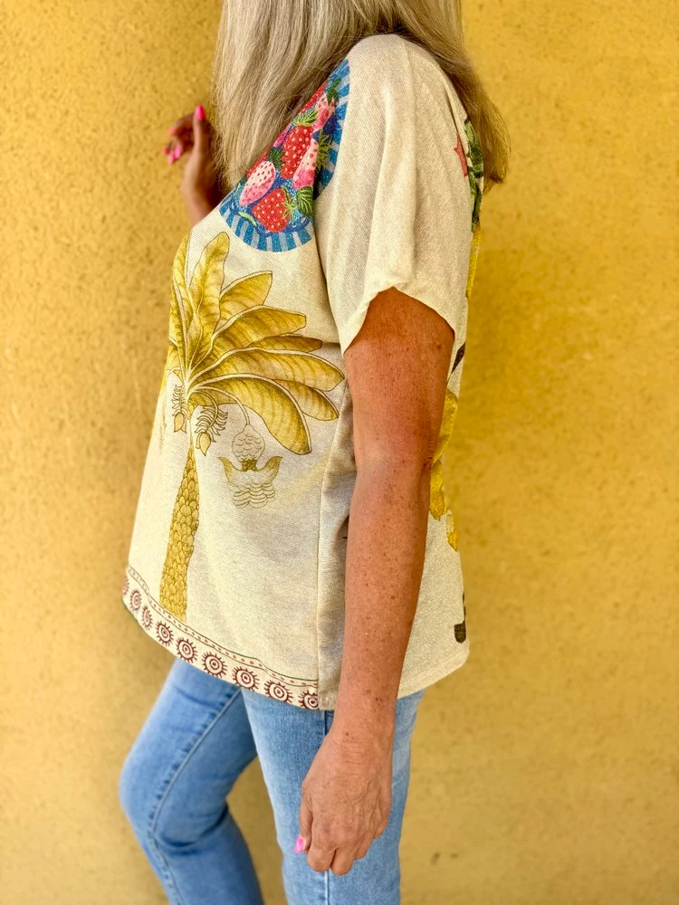 Teeshirt fluide Gabriele limon