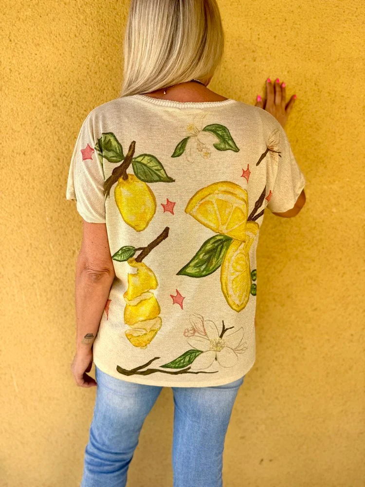 Teeshirt fluide Gabriele limon