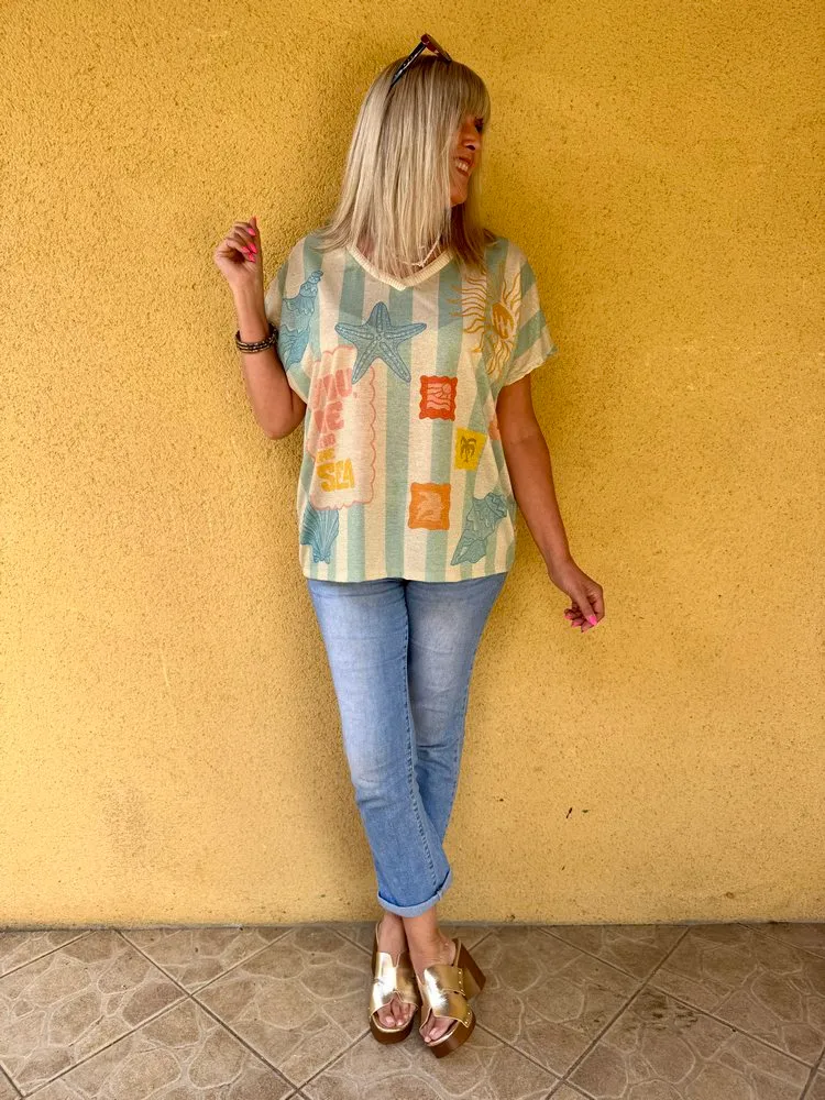 Teeshirt fluide Gabriele sun