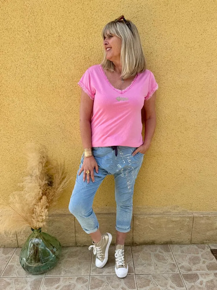 Teeshirt Poisson rose