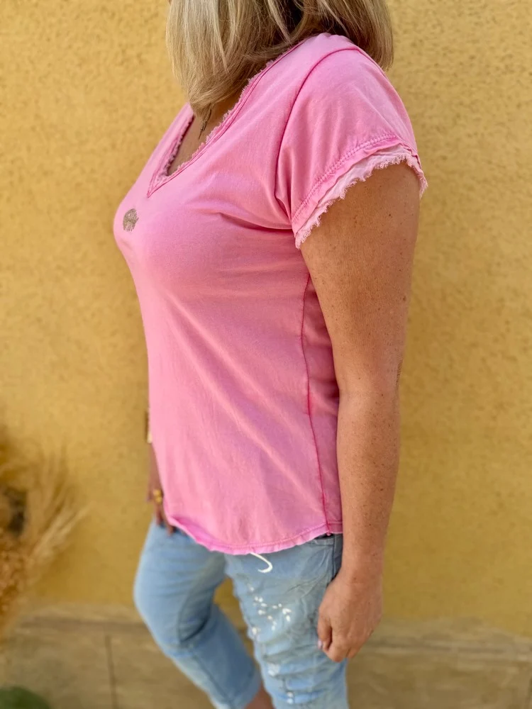 Teeshirt Poisson rose
