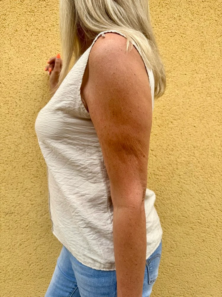 Teeshirt fluide en viscose Carlo beige
