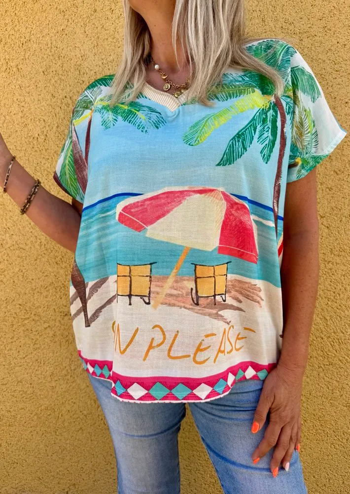 Teeshirt en viscose et lin Juno Soleil