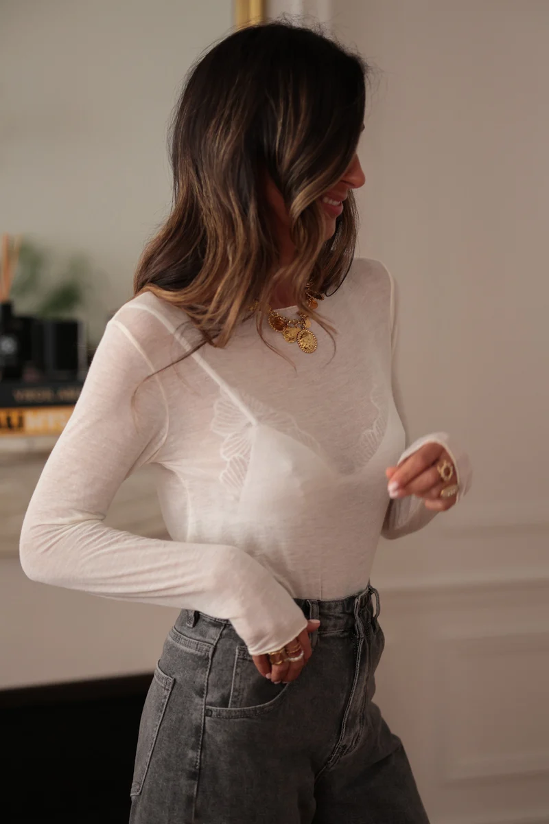 Top Marly écru