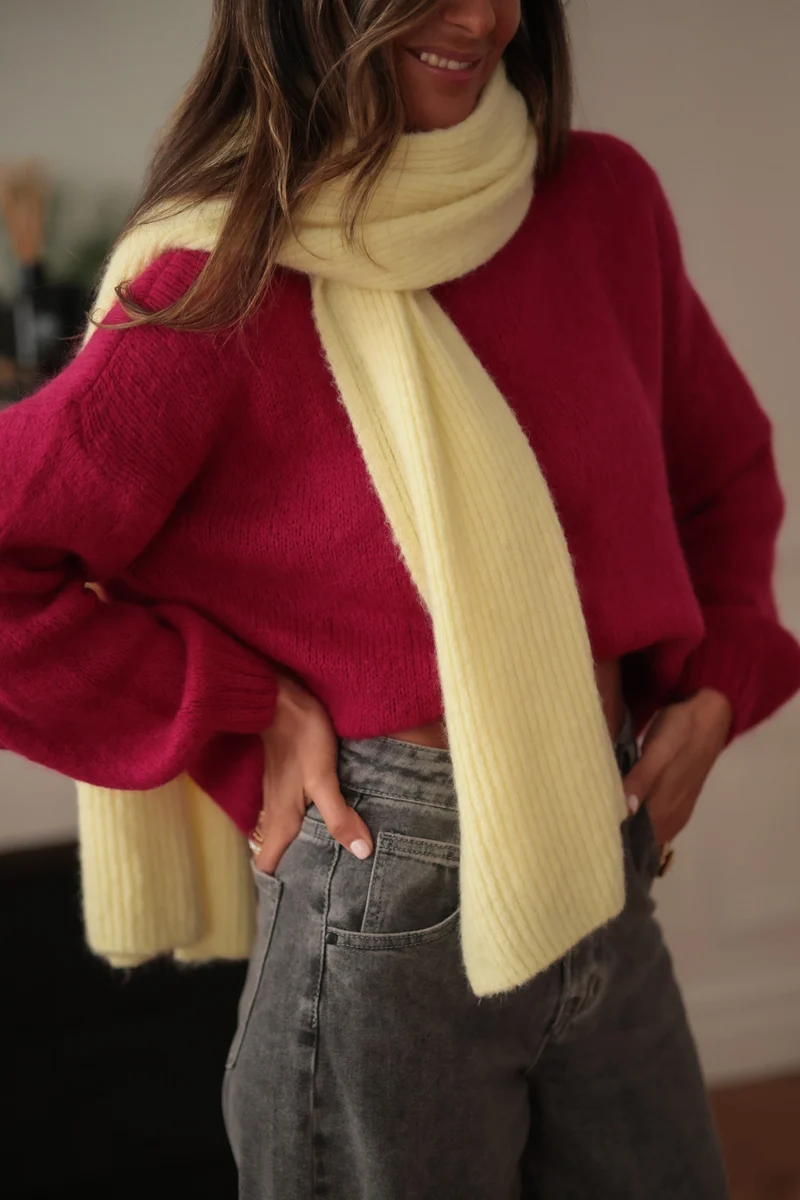Écharpe Trecy jaune
