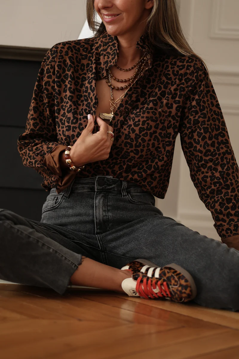Chemise Ava léopard