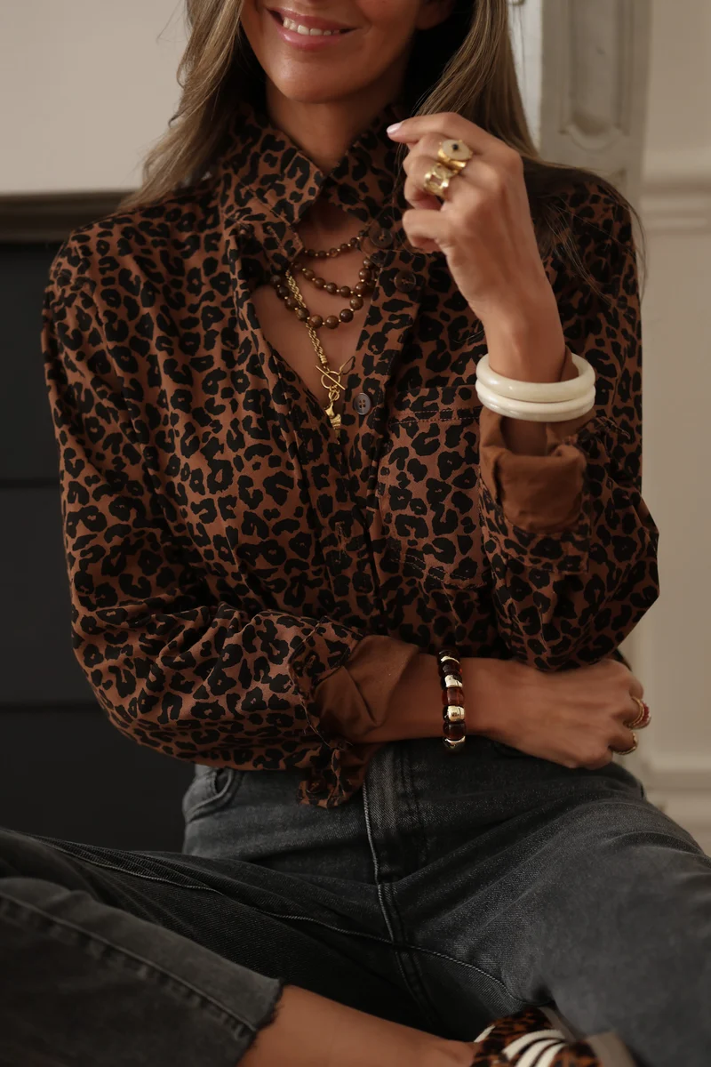 Chemise Ava léopard