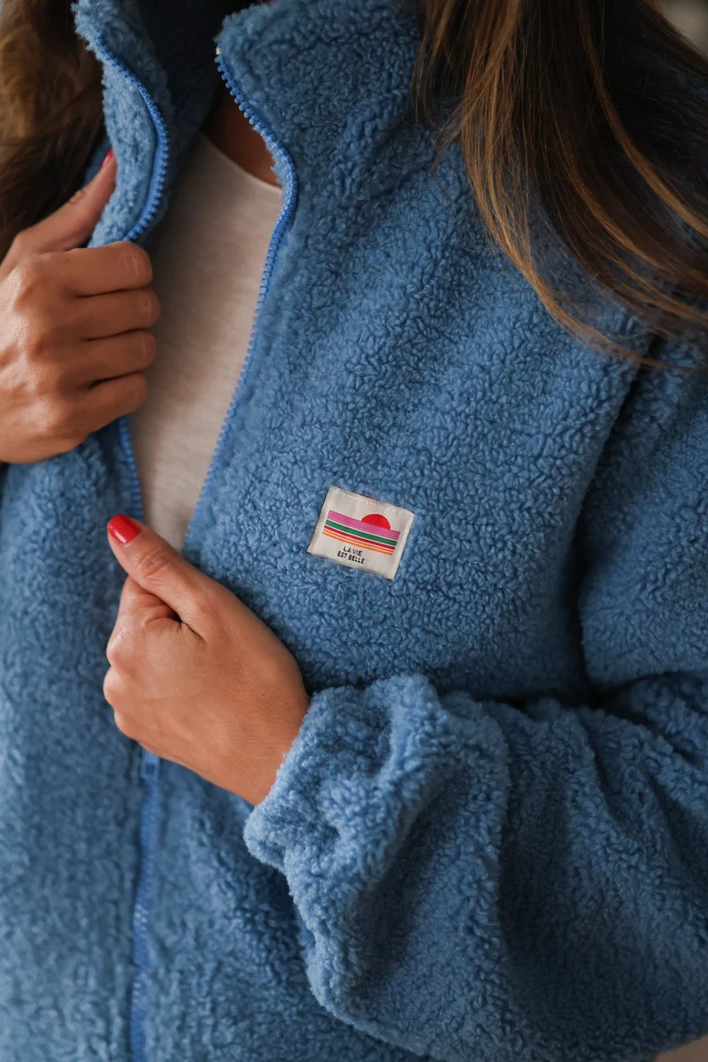 Veste polaire Johane bleu