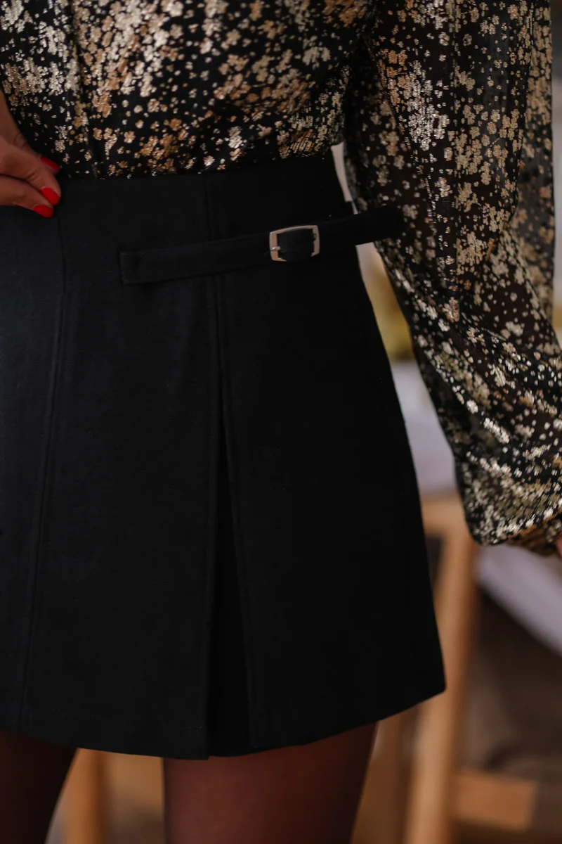 Jupe-short Ysia noir