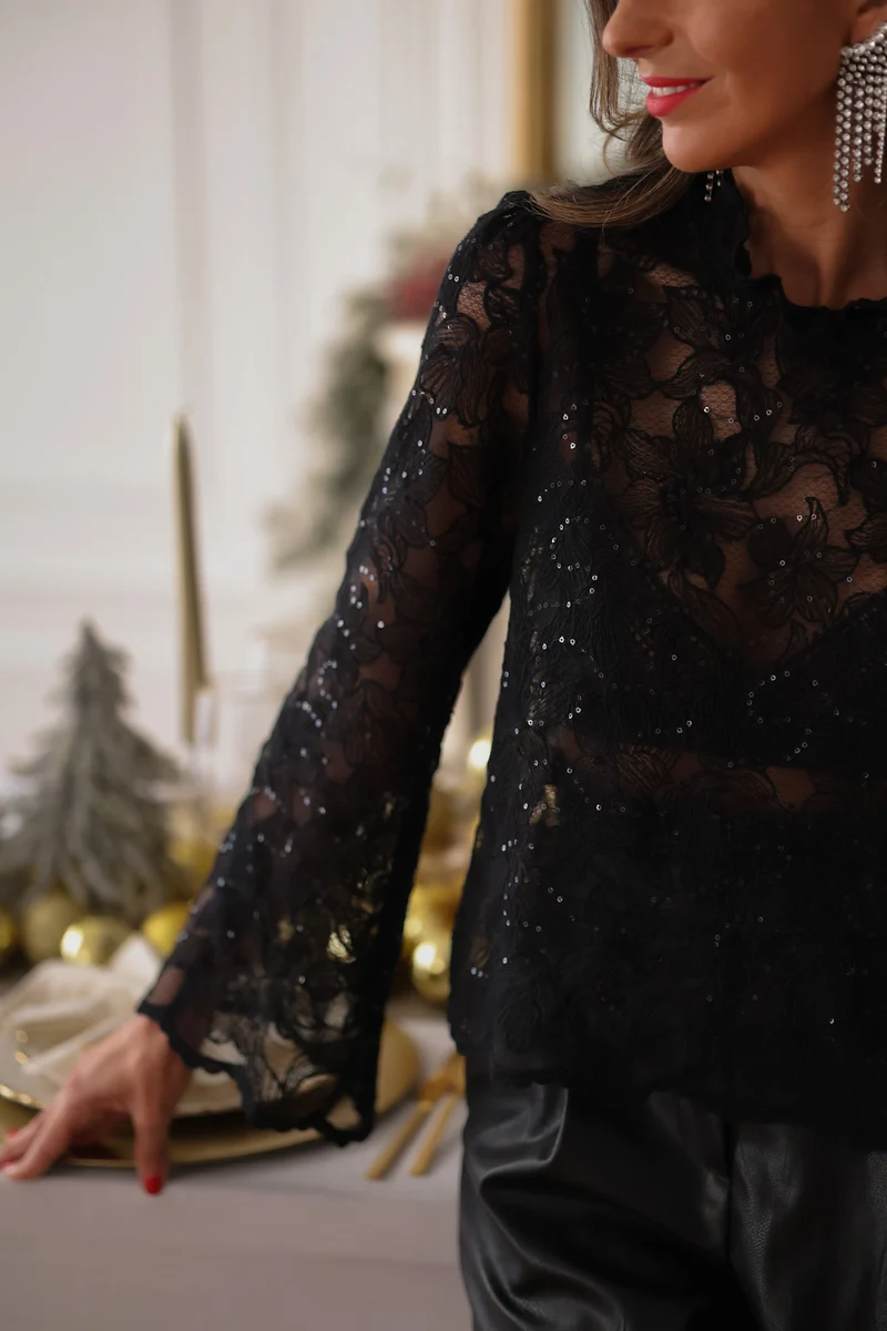 Blouse Tara dentelle noire