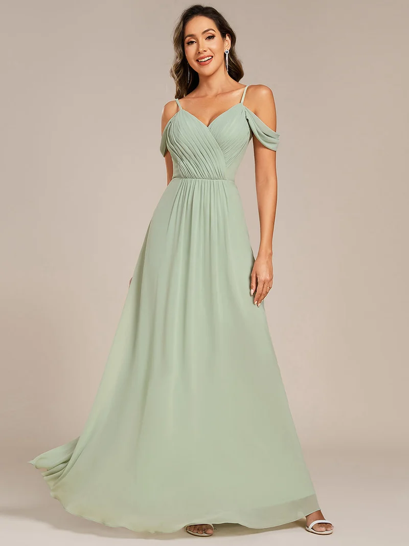 Robe de demoiselle d'honneur transparente dos nu
