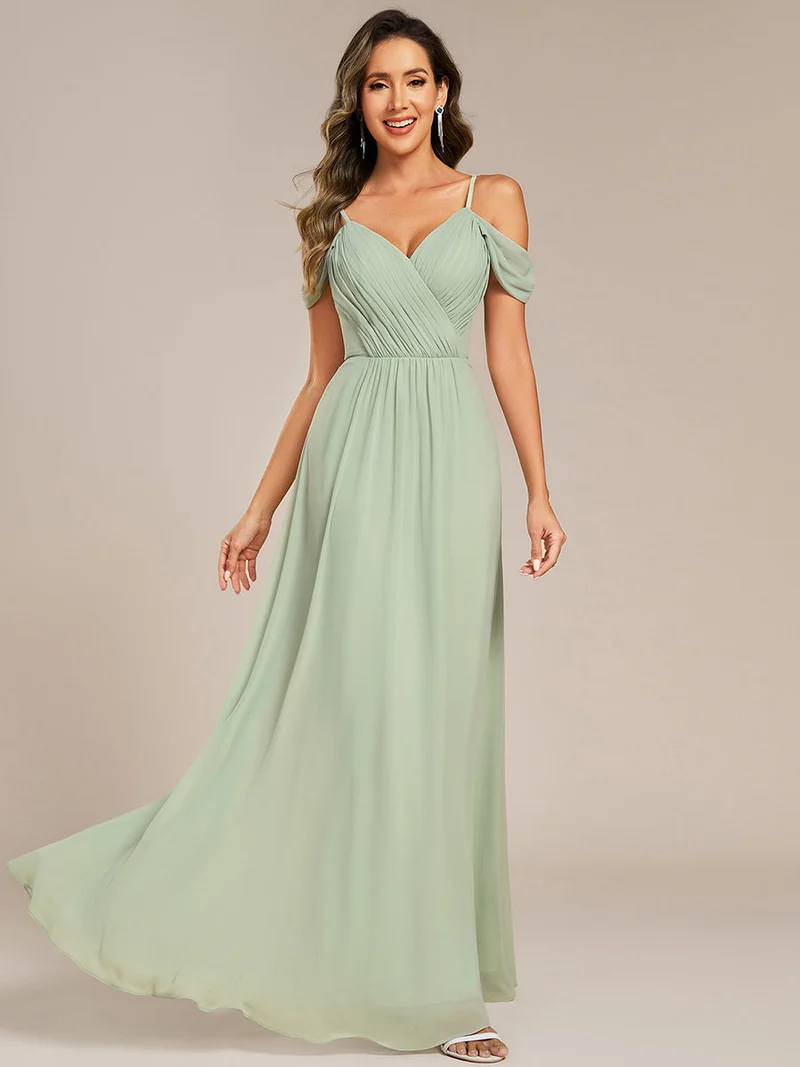 Robe de demoiselle d'honneur transparente dos nu