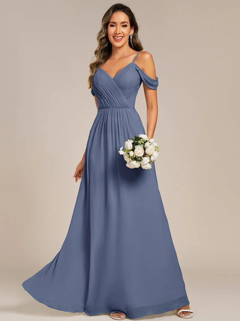 Robe de demoiselle d'honneur transparente dos nu