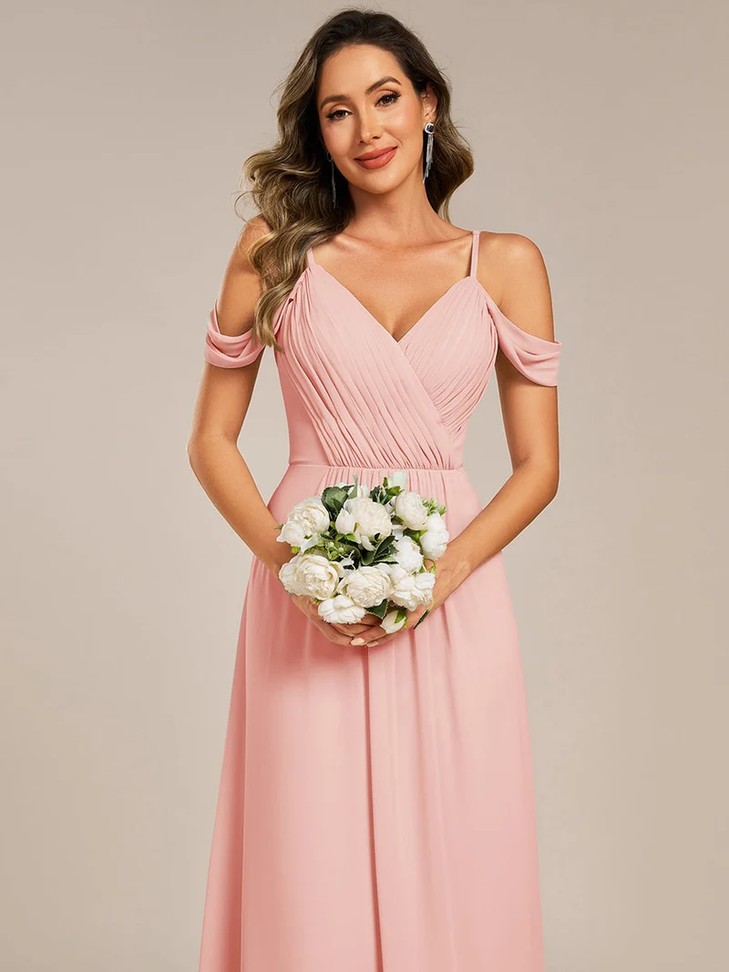 Robe de demoiselle d'honneur transparente dos nu