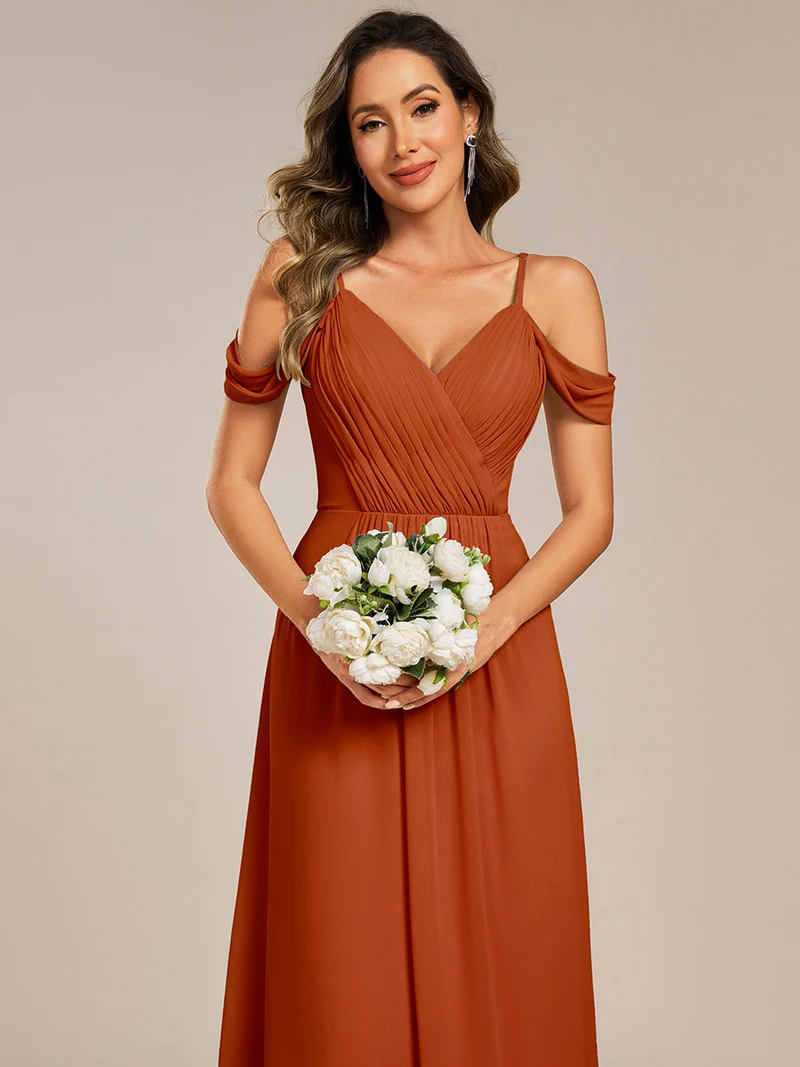 Robe de demoiselle d'honneur transparente dos nu