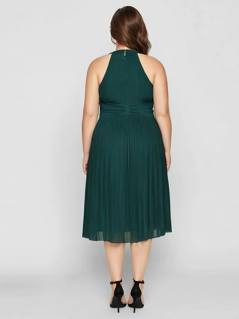 ever VAYLA|Robe de soirée sans manches en maille scintillante