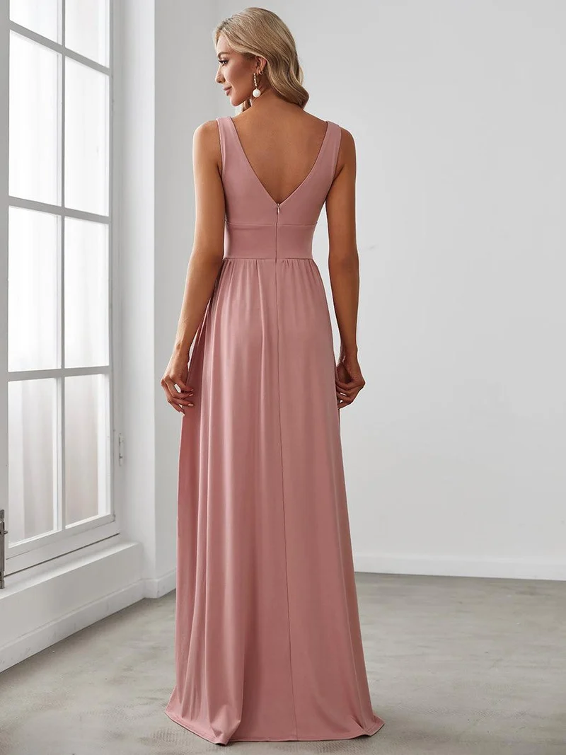 ever SORAYA|Robe de soirée taille empire à col V