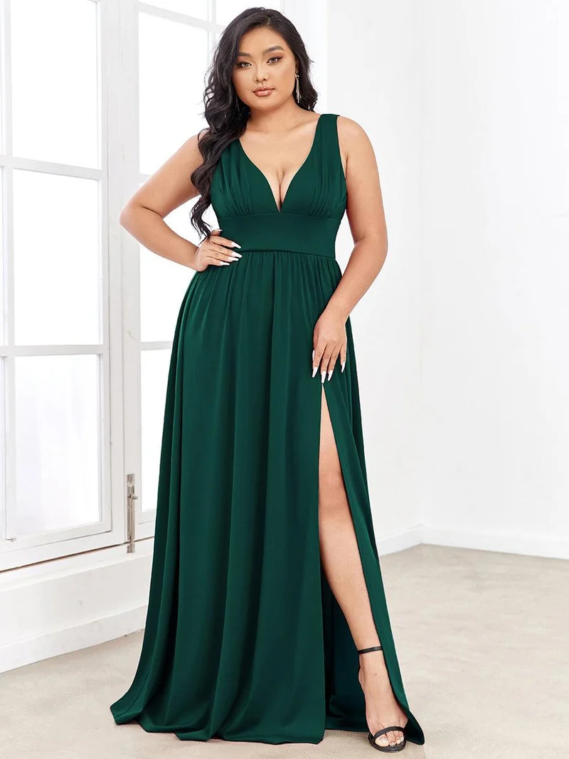 ever SORAYA|Robe de soirée taille empire à col V