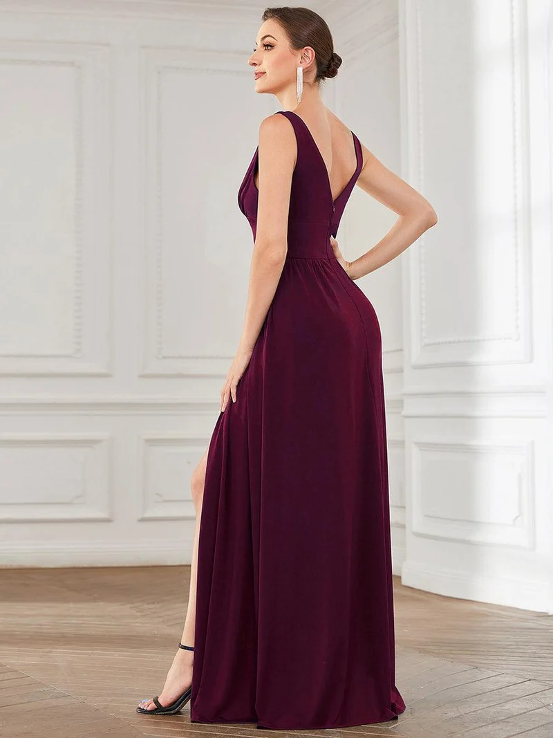 ever SORAYA|Robe de soirée taille empire à col V