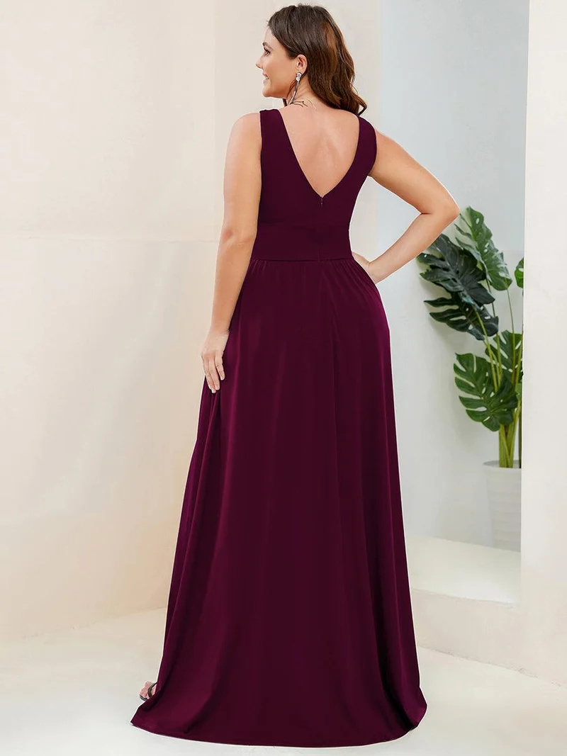 ever SORAYA|Robe de soirée taille empire à col V