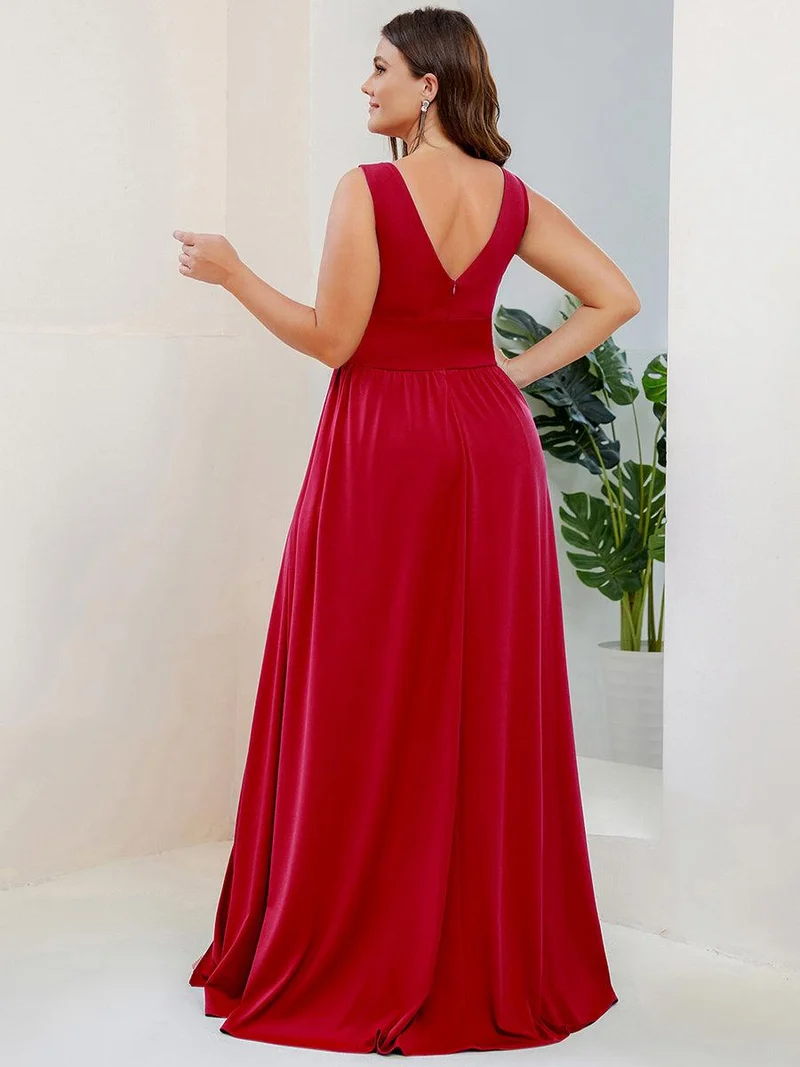ever SORAYA|Robe de soirée taille empire à col V