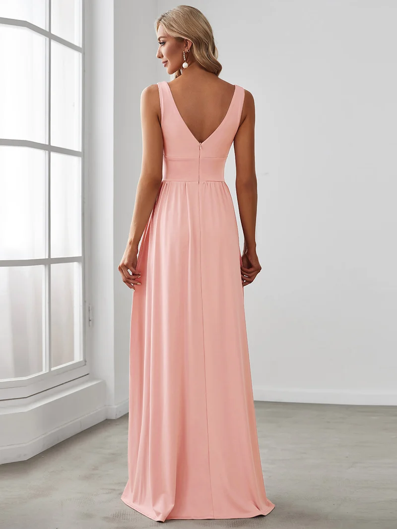 ever SORAYA|Robe de soirée taille empire à col V