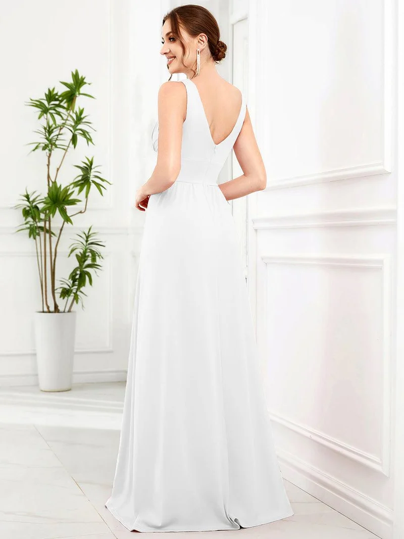 ever SORAYA|Robe de soirée taille empire à col V