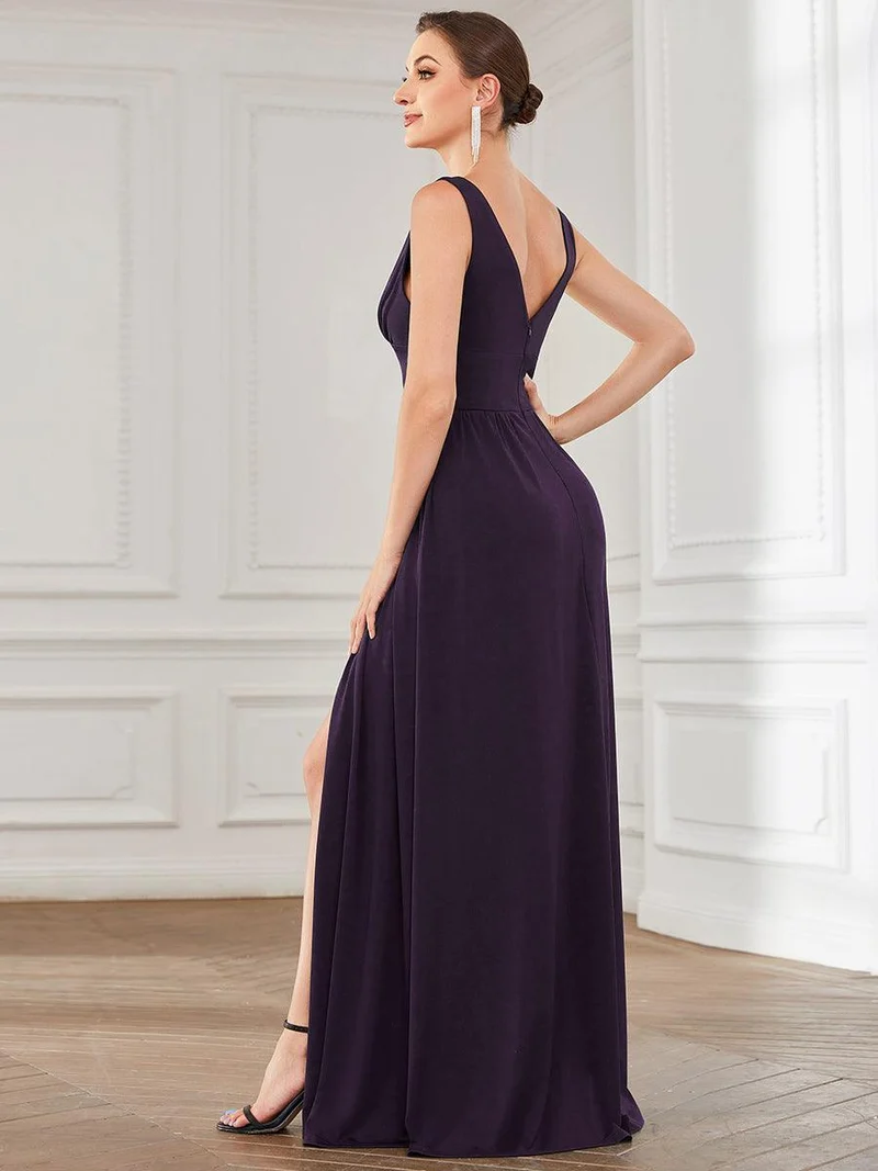 ever SORAYA|Robe de soirée taille empire à col V