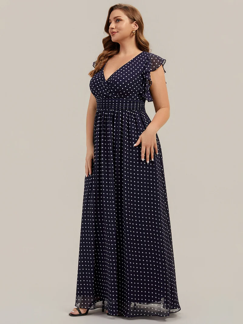 ever LILYANA|Robe de demoiselle d'honneur en mousseline avec dos découpé