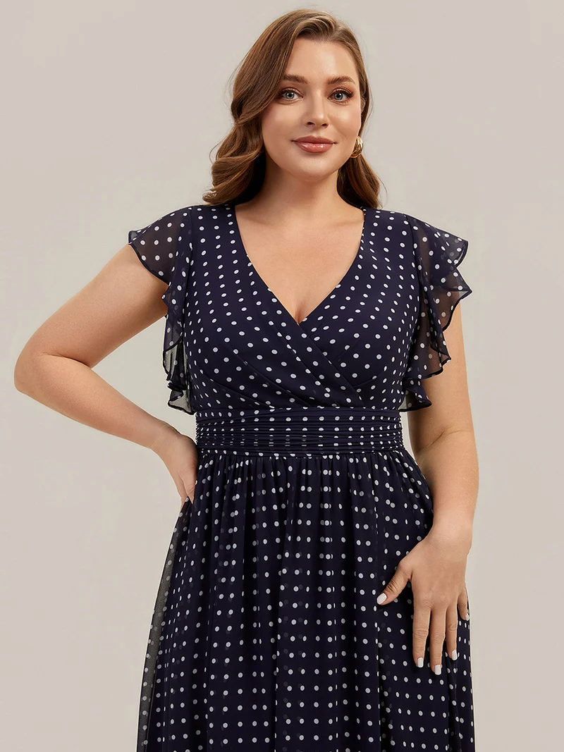 ever LILYANA|Robe de demoiselle d'honneur en mousseline avec dos découpé