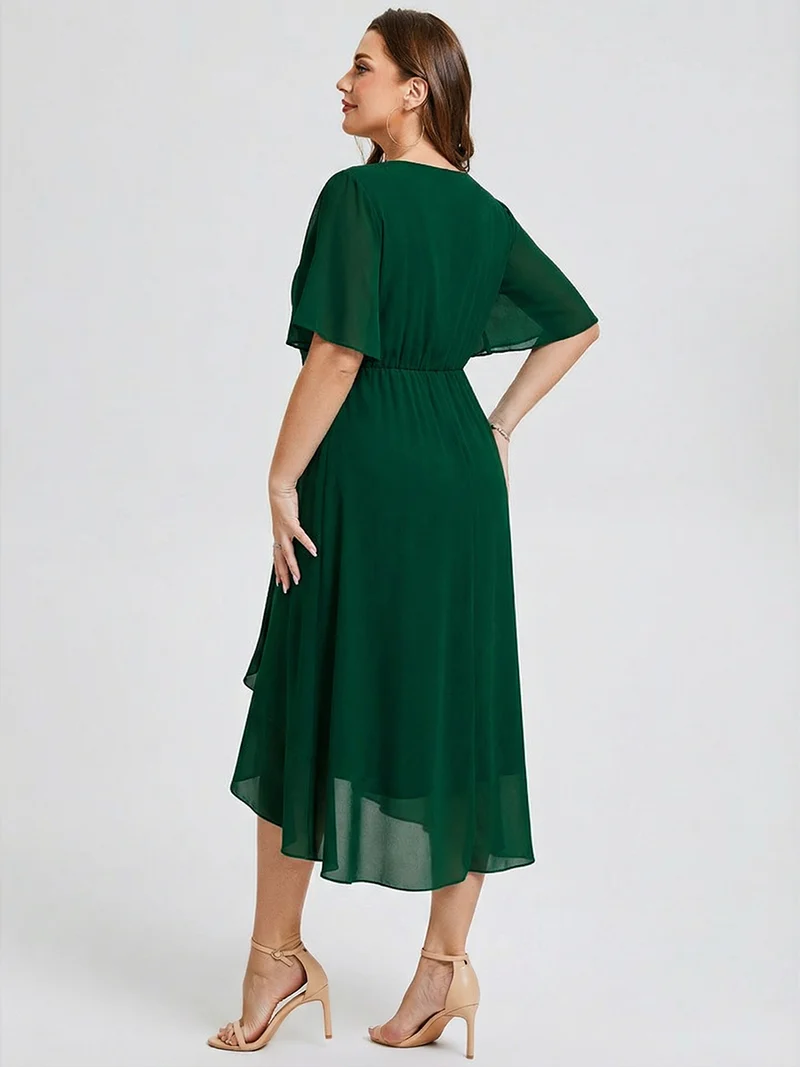 pretty FLORENCIA|Robe sirène en mousseline imprimée grande taille