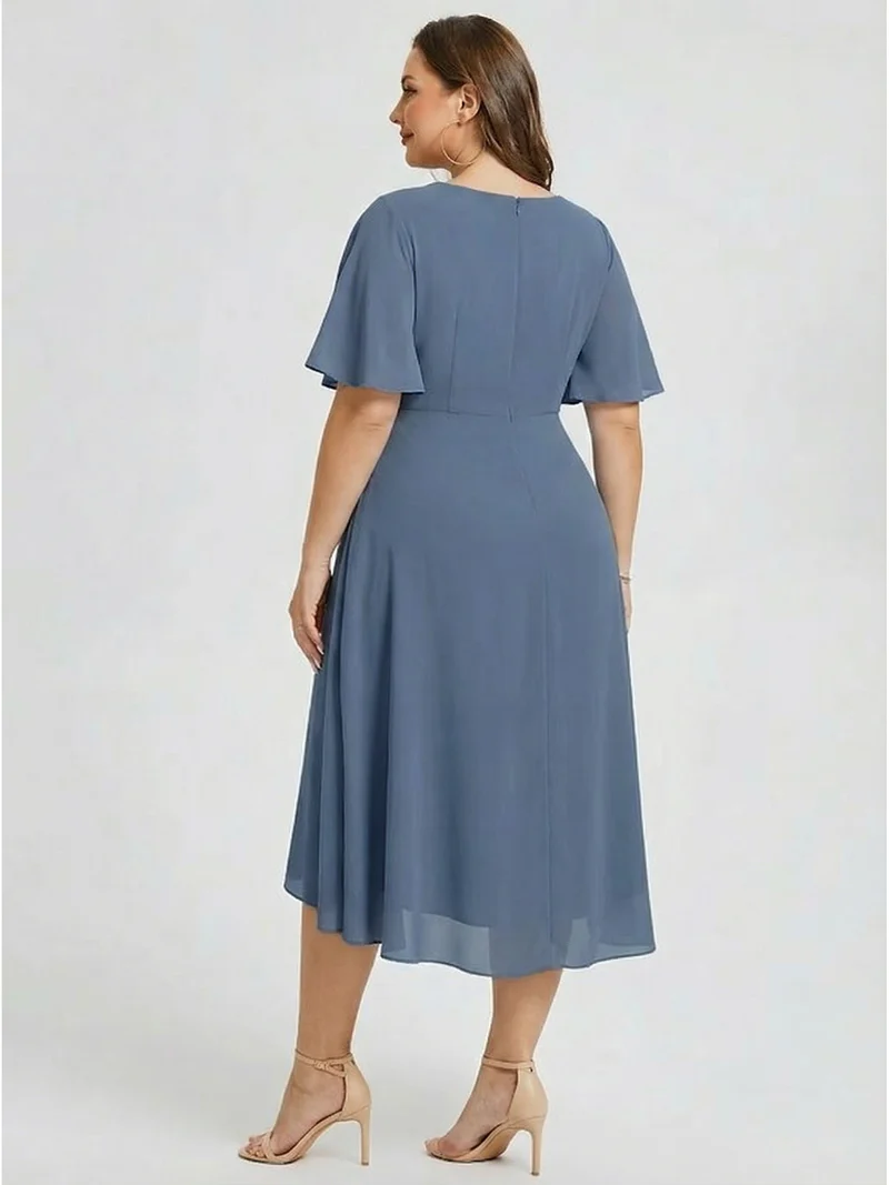 pretty FLORENCIA|Robe sirène en mousseline imprimée grande taille