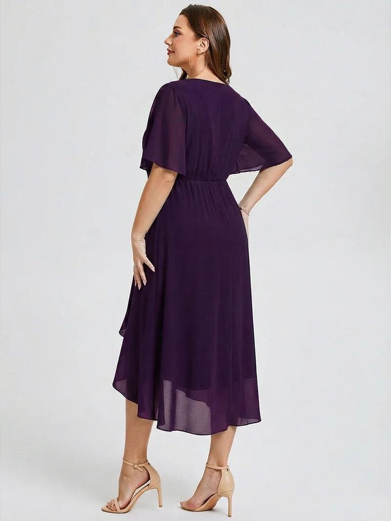 pretty FLORENCIA|Robe sirène en mousseline imprimée grande taille