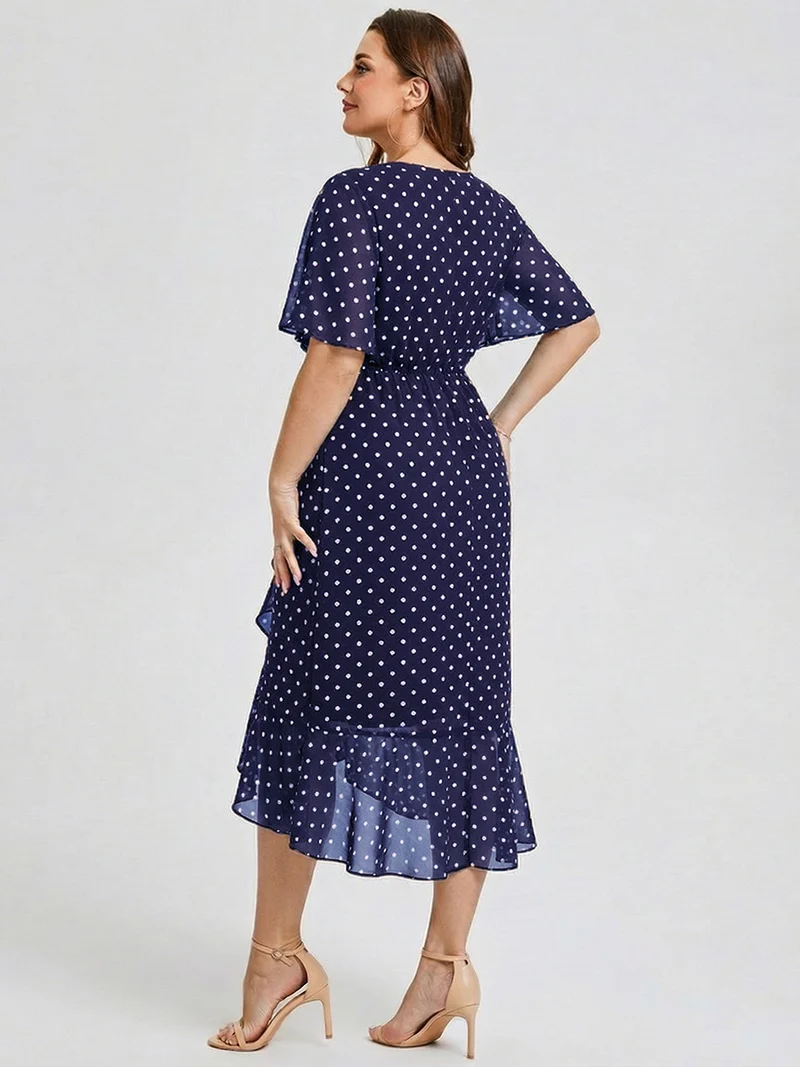pretty FLORENCIA|Robe sirène en mousseline imprimée grande taille