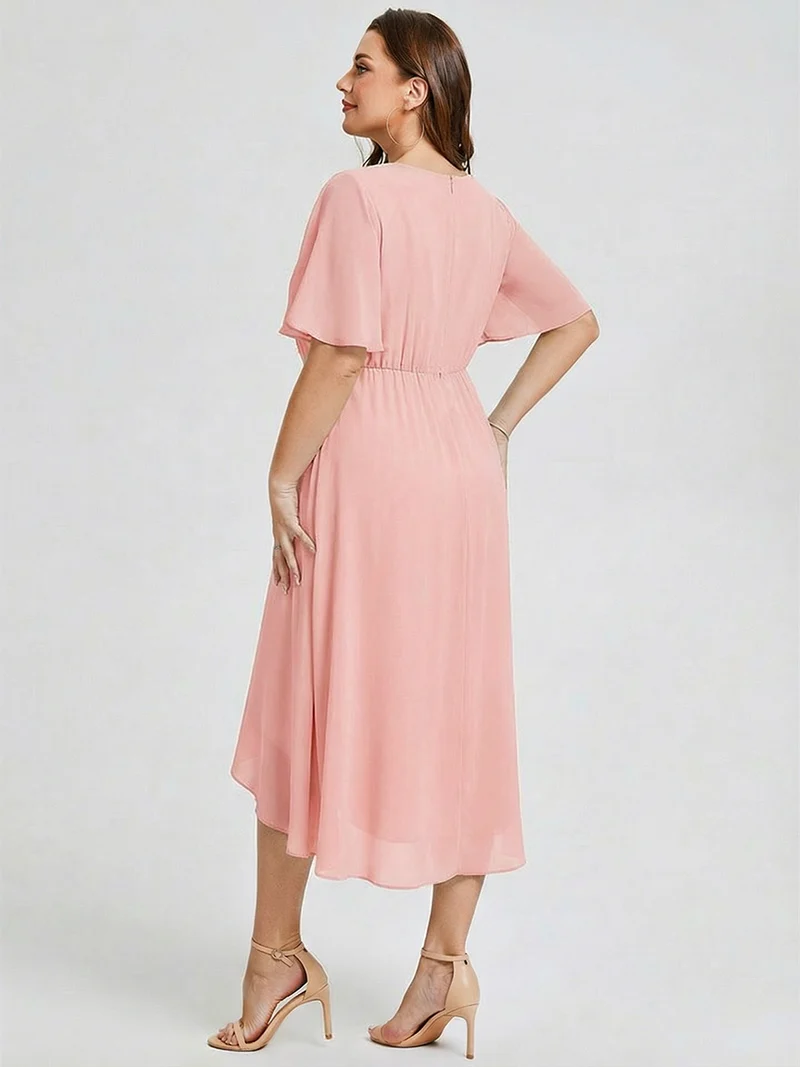 pretty FLORENCIA|Robe sirène en mousseline imprimée grande taille