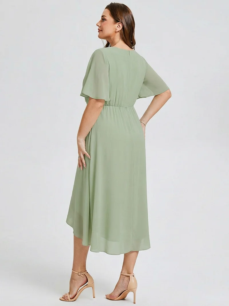 pretty FLORENCIA|Robe sirène en mousseline imprimée grande taille