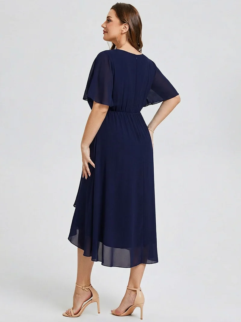 pretty FLORENCIA|Robe sirène en mousseline imprimée grande taille