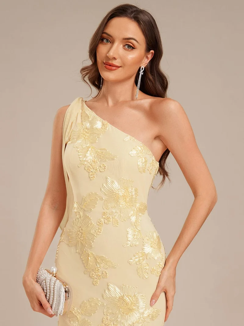 ever ARCELIA|Robe de soirée sirène à une épaule et paillettes