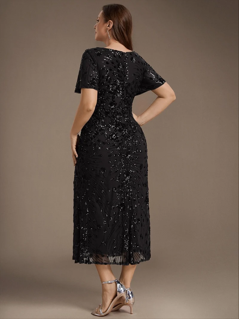 ever PALMER|Robe de soirée sirène à sequins grande taille