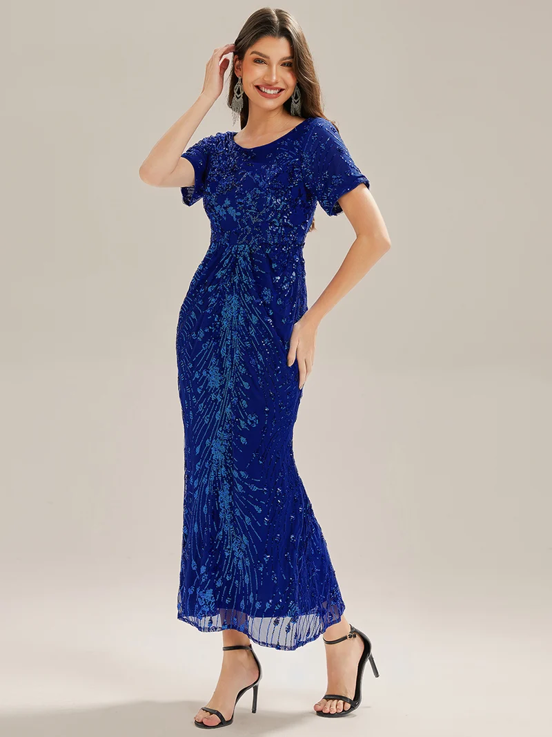 pretty HAYLEN|Robe de mariée formelle à paillettes grande taille