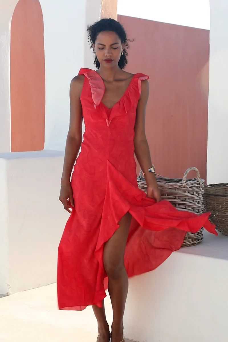 Robe Passion en soie Rivière Grenadine