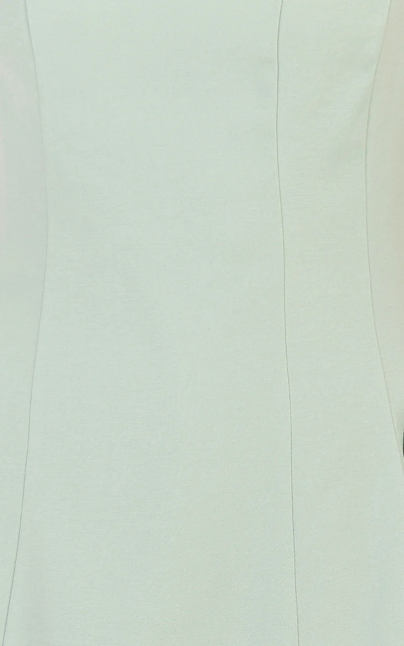 Lorayne Mini Dress - Cap Sleeve Gathered Hip Tie Back Mini Dress in Sage