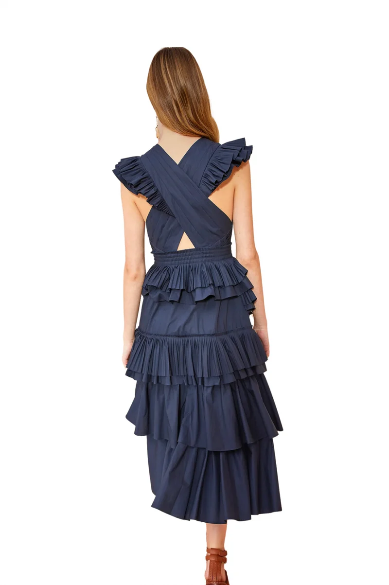 Robe Ulla Johnson bleu marine