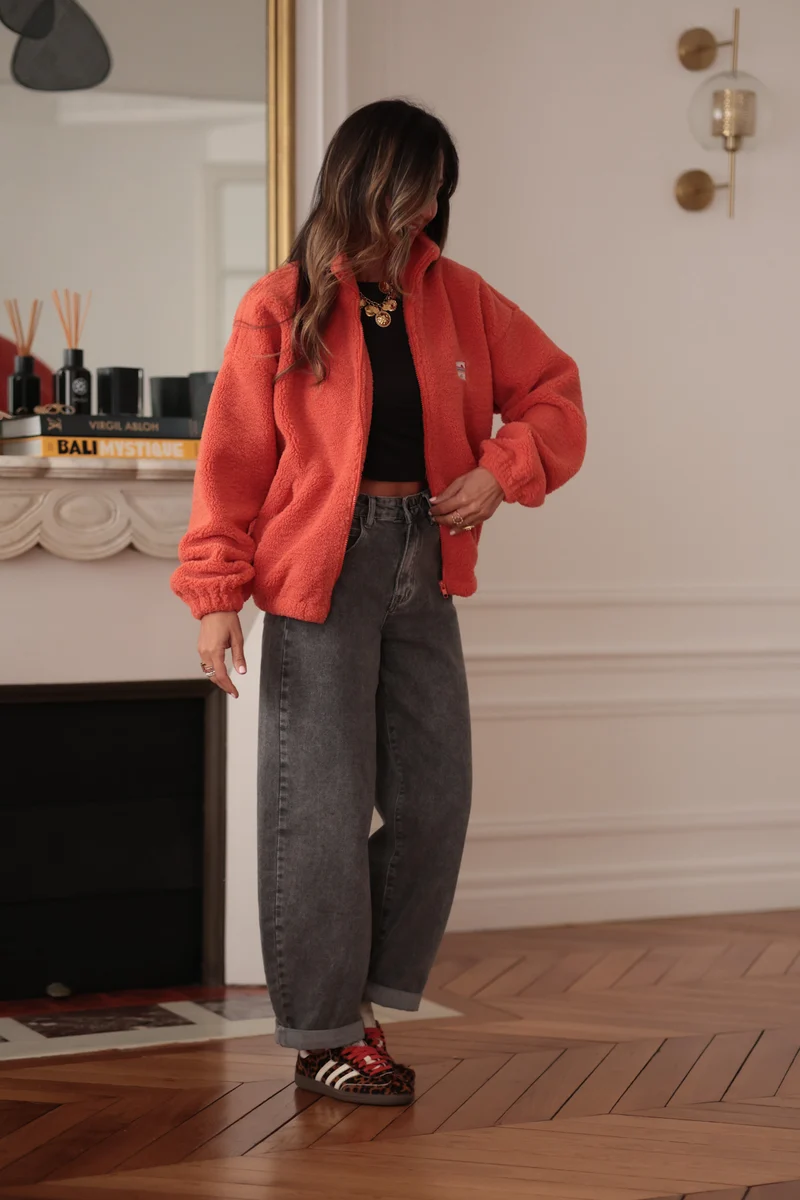 Veste polaire Johane mandarine
