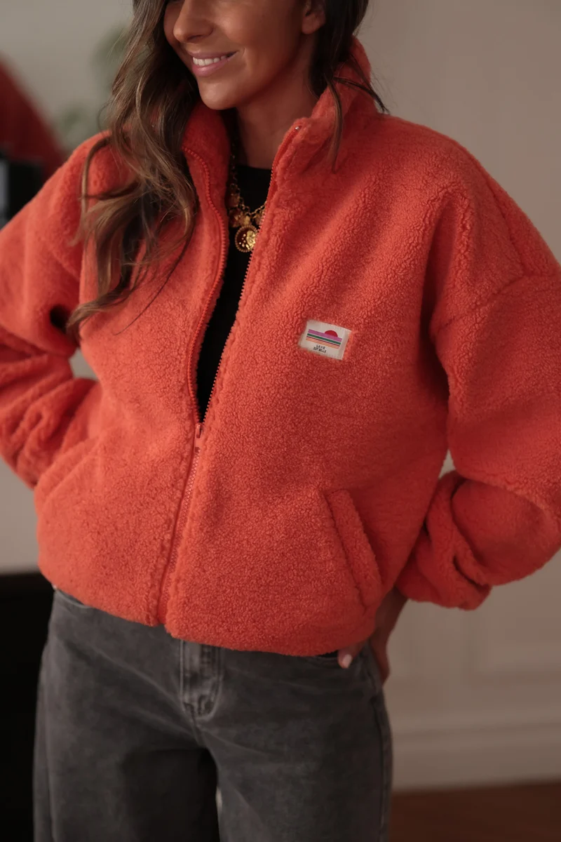 Veste polaire Johane mandarine