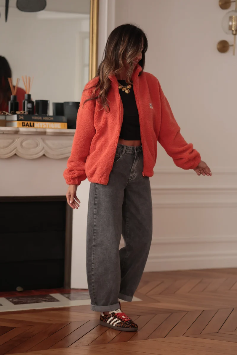 Veste polaire Johane mandarine