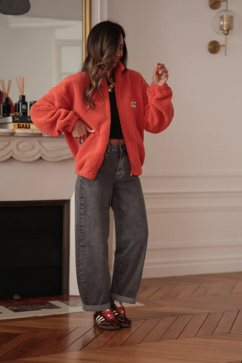 Veste polaire Johane mandarine