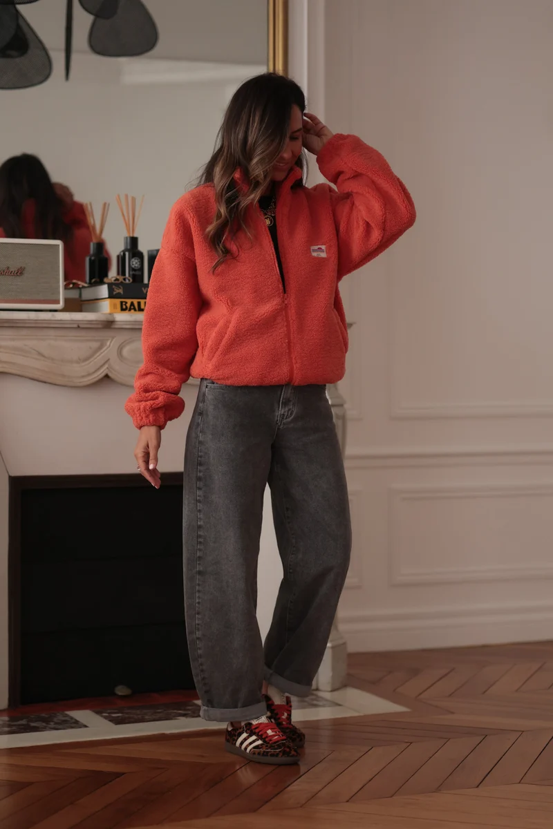 Veste polaire Johane mandarine